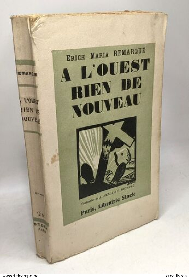 À L'ouest Rien De Nouveau - Traduction De A. Hella Et O. Bournac - Other & Unclassified