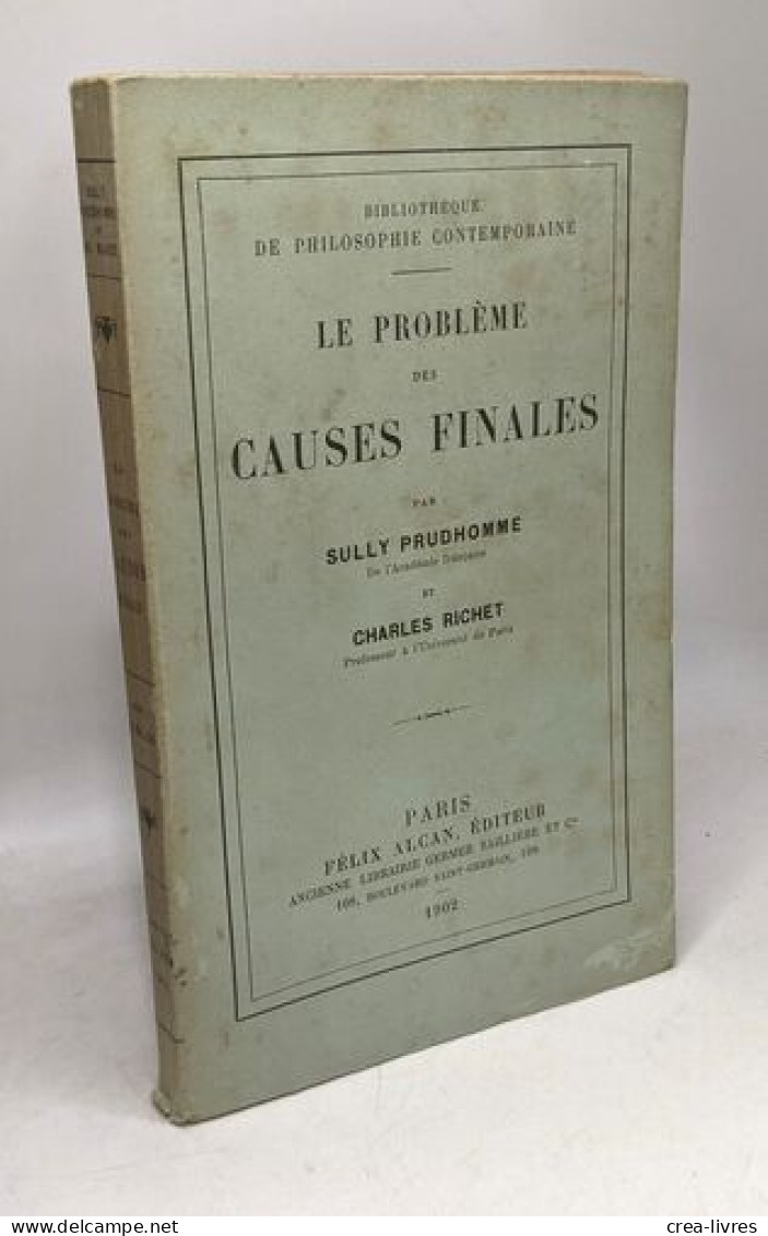 Le Problème Des Causes Finales - Otros & Sin Clasificación