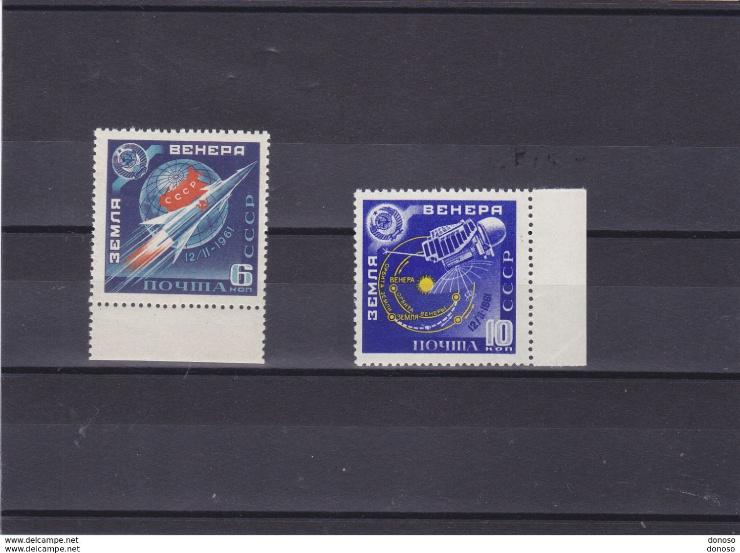 URSS  1961 ESPACE VENERA I Yvert 2399-2400, Michel 2468-2469 NEUF** MNH Cote Yv 5 Euros - Nuovi