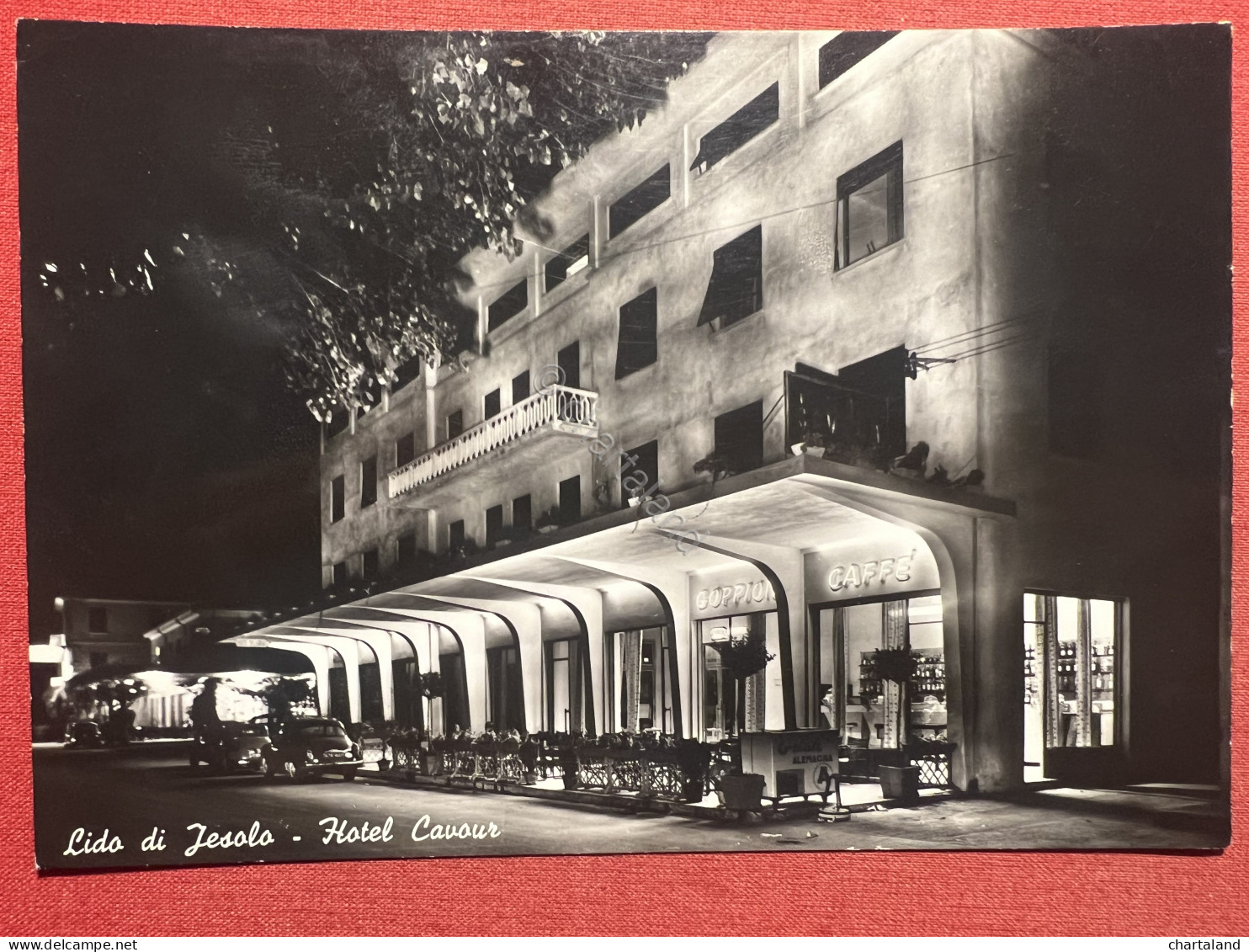 Cartolina - Lido Di Jesolo ( Venezia ) - Hotel Cavour - 1950 Ca. - Venezia (Venedig)