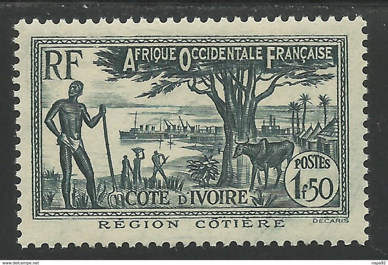 COTE D'IVOIRE 1940 YT 158A** - Neufs