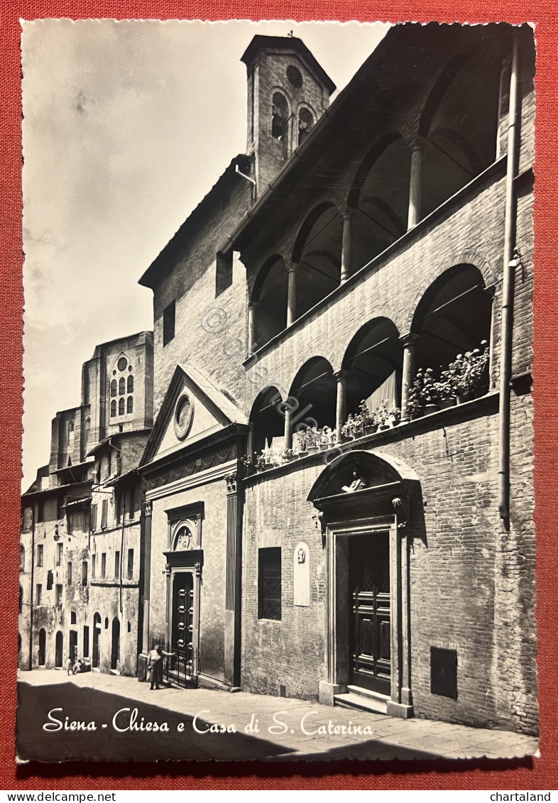 Cartolina - Siena - Chiesa E Casa Di S. Caterina - 1950 Ca. - Siena