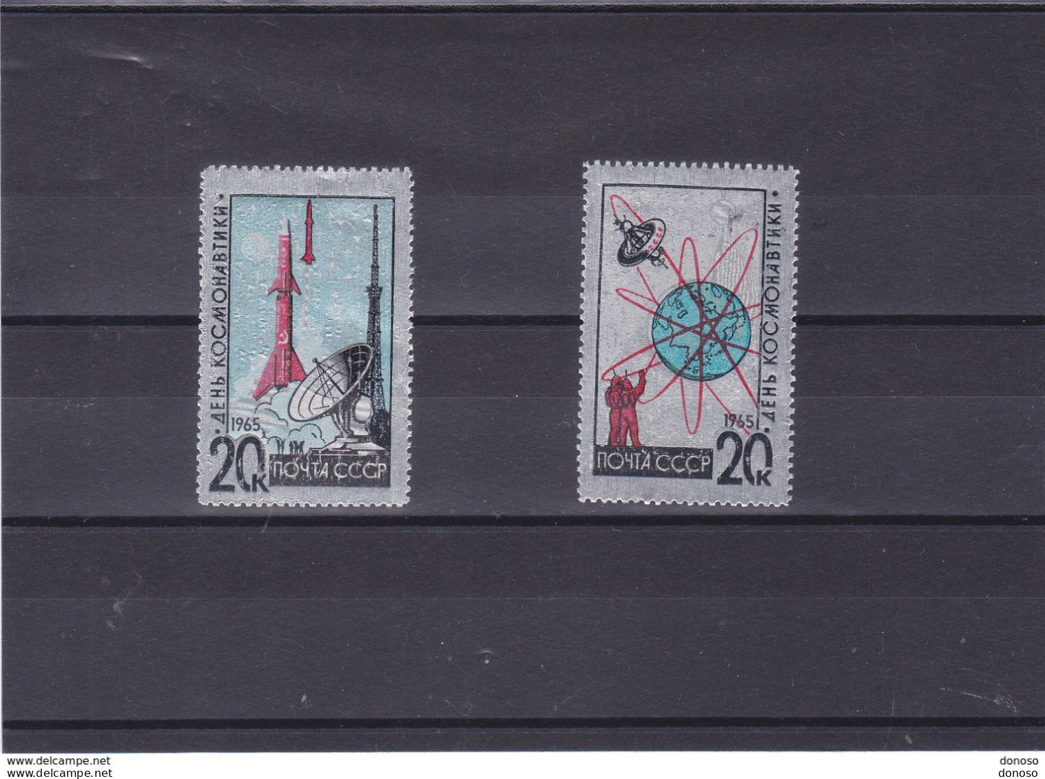 URSS 1965 ESPACE Yvert 2953-2954, Michel 3042-3043  NEUF** MNH Cote Yv 22 Euros - Unused Stamps