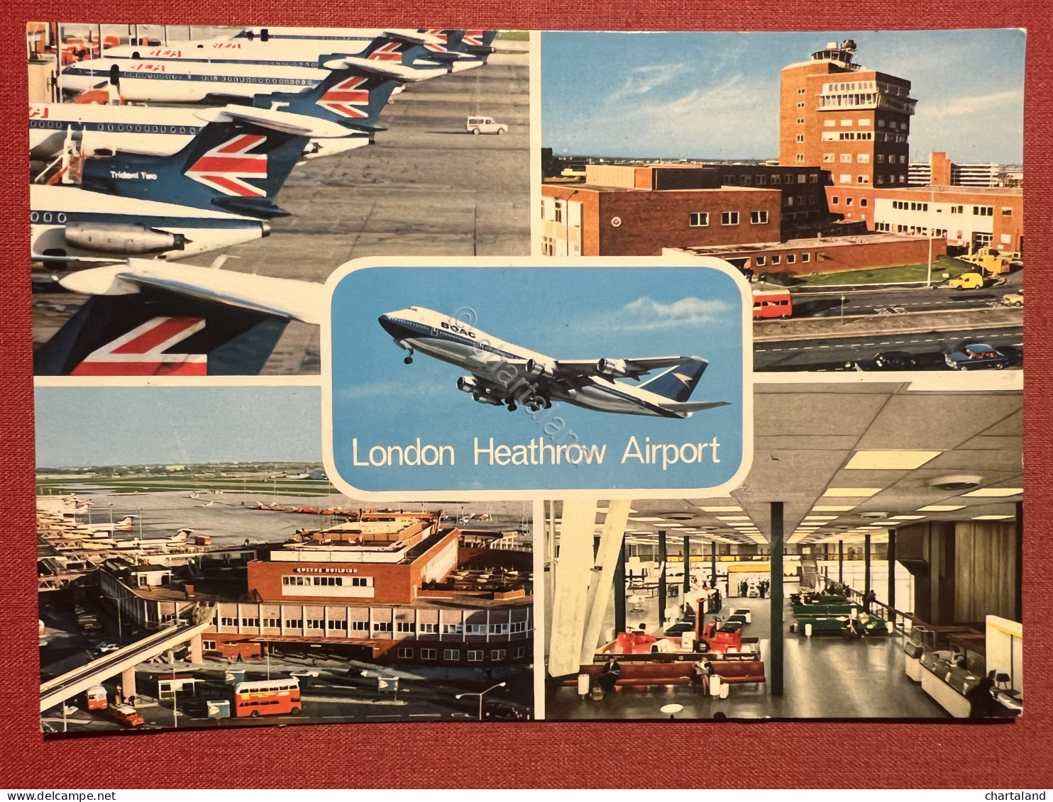 Cartolina Aeronautica - London Heathrow Airport - 1970 Ca. - Unclassified