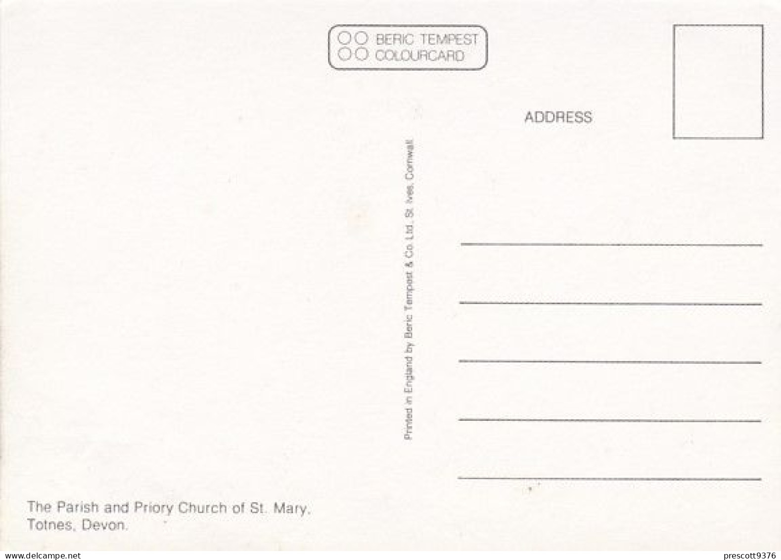 Parish Church, Totnes - Devon - Unused Postcard - Dev2 - Clovelly