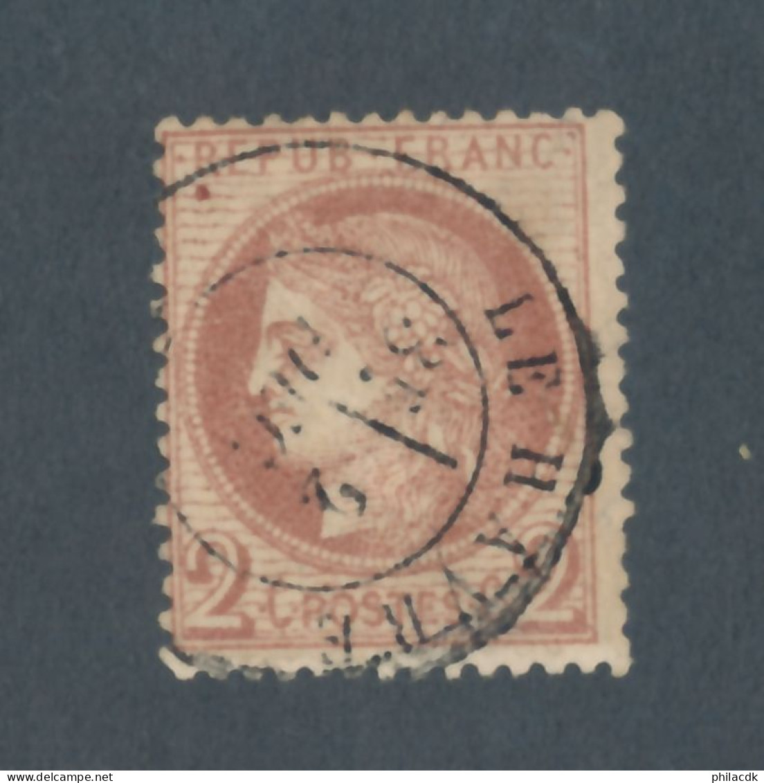 FRANCE - N° 51 OBLITERE AVEC CAD LE HAVRE - COTE : 15€ - 1872 - 1871-1875 Ceres