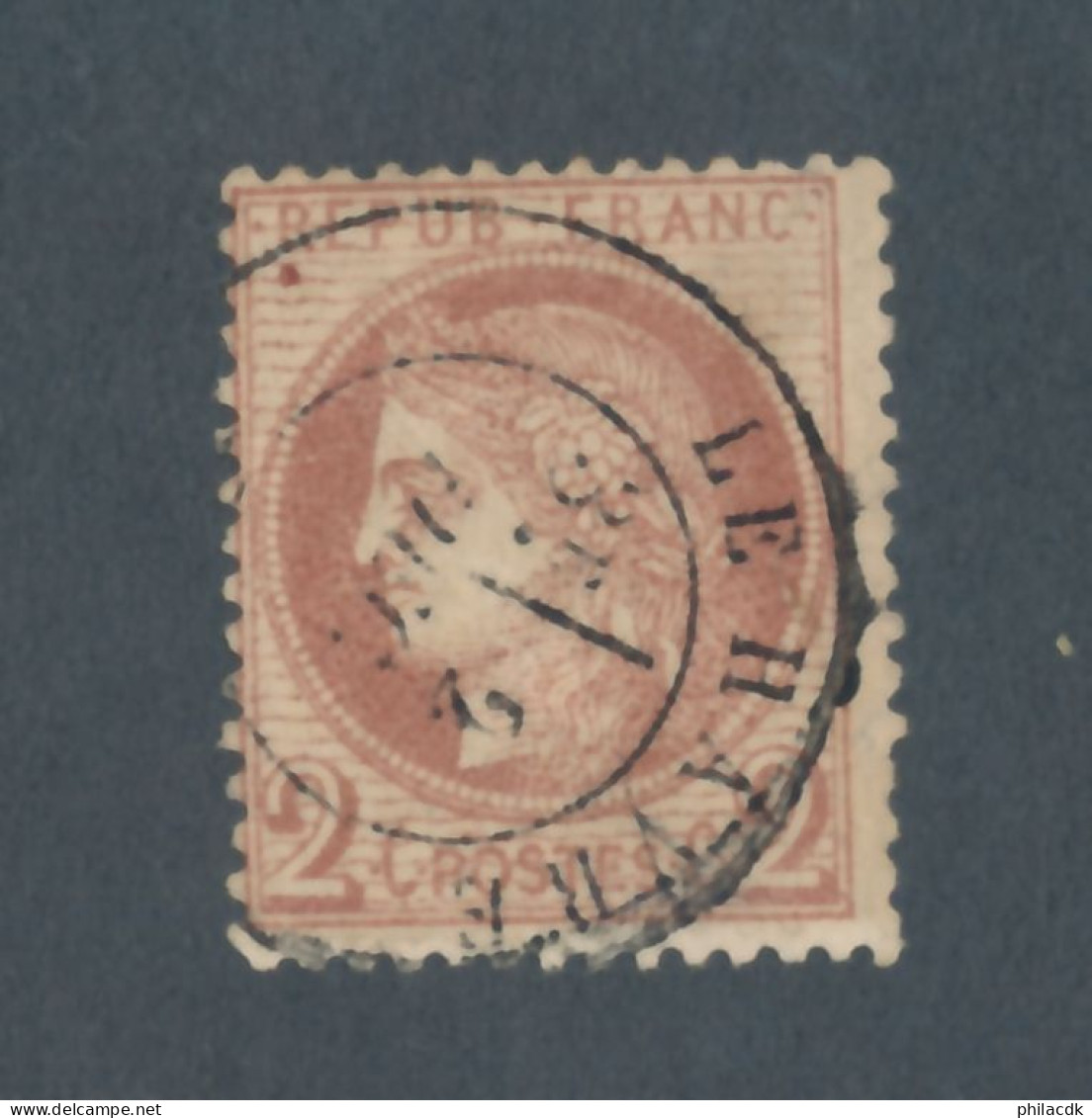 FRANCE - N° 51 OBLITERE AVEC CAD LE HAVRE - COTE : 15€ - 1872 - 1871-1875 Cérès