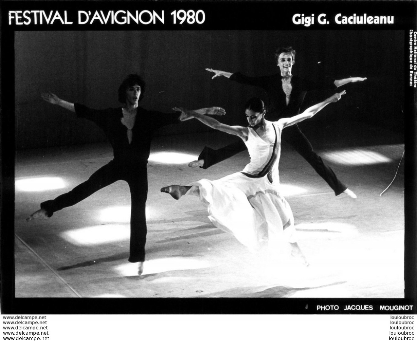 DANSE CLASSIQUE GIGI G. CACIULEANU  FESTIVAL D'AVIGNON 1980 PHOTO ORIGINALE 20 X 15 CM R11 - Sonstige & Ohne Zuordnung