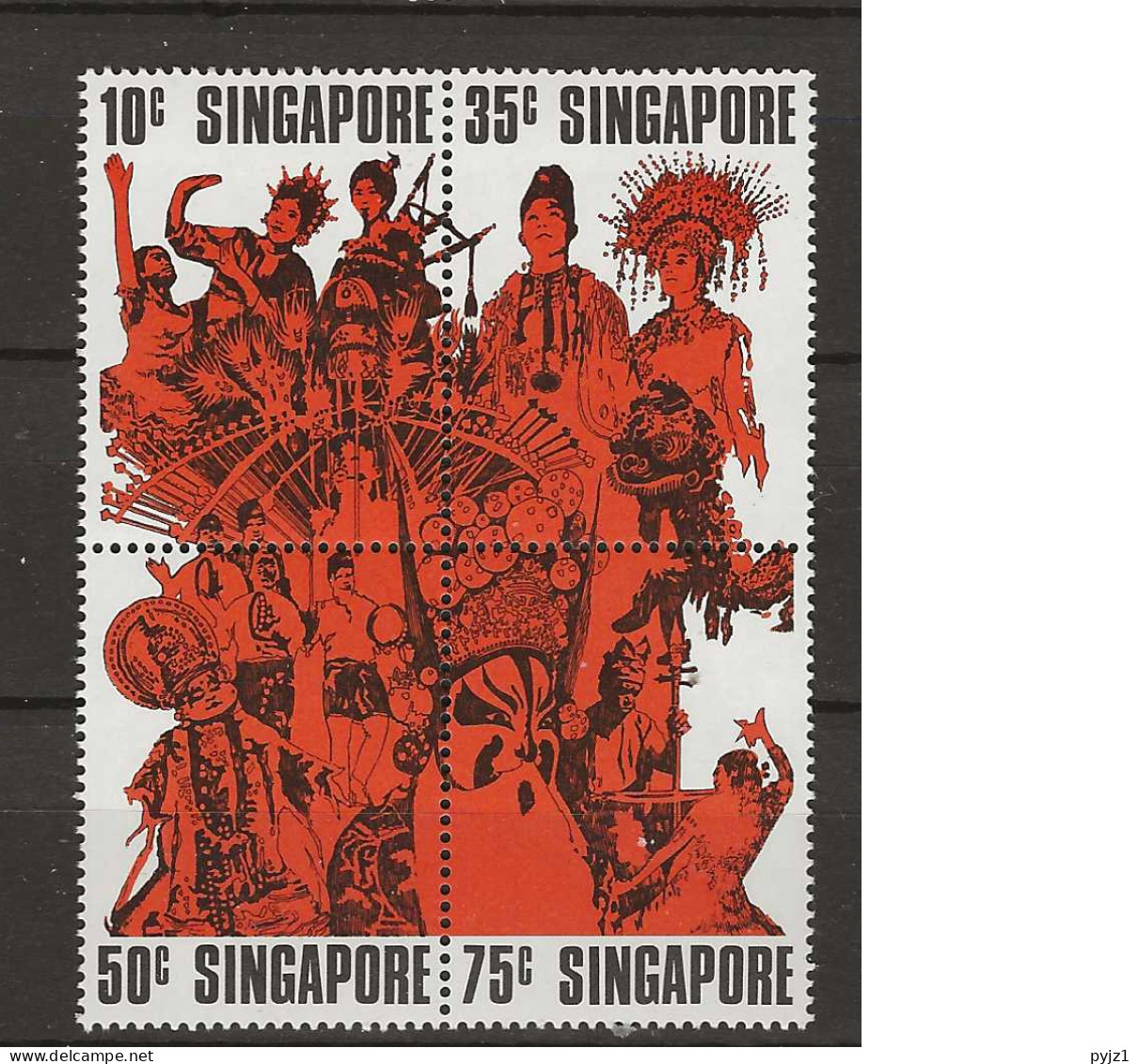 1973 MNH Singapore Mi 182-185 Postfris** - Singapour (1959-...)