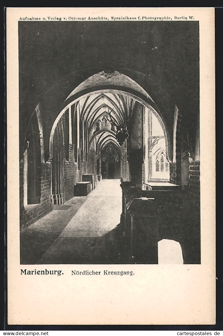 AK Marienburg / Malbork, Nördlicher Kreuzgang  - Westpreussen