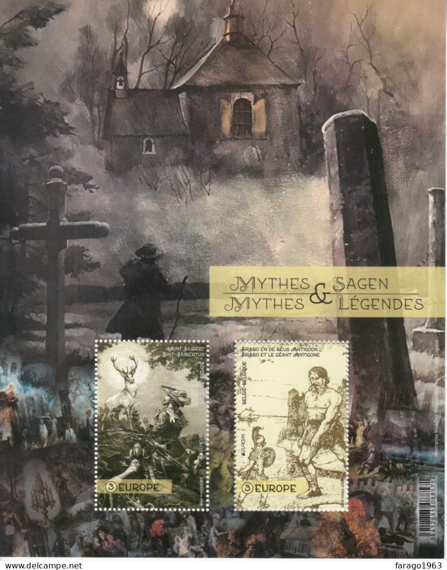 2022 Belgium Myths & Legends Folktales Europa  Miniature Sheet MNH - Neufs