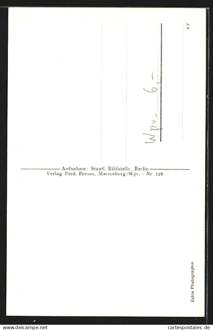 AK Marienburg /Wpr., Inneres Der Schlosskirche  - Westpreussen