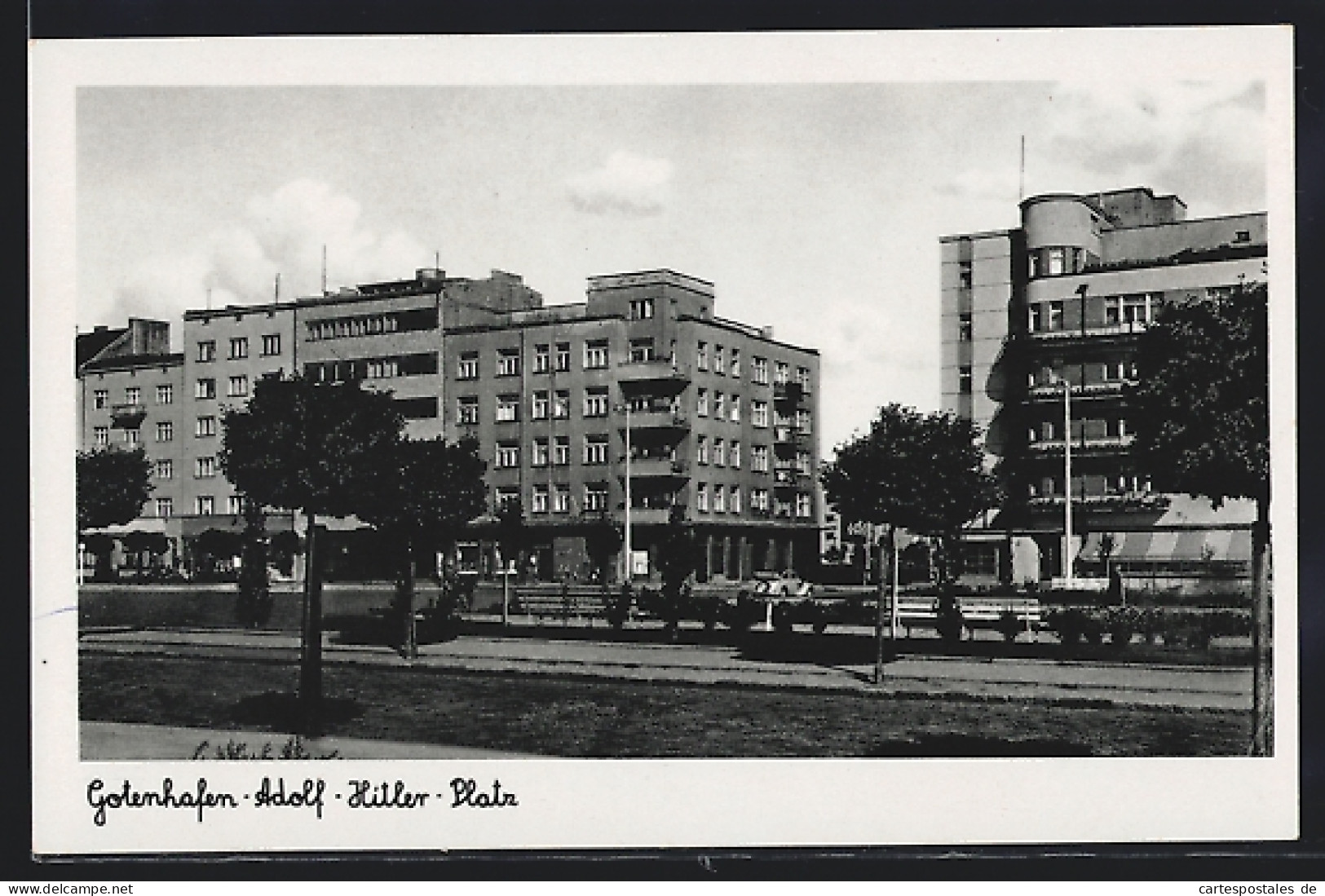 AK Gotenhafen, Am Platz  - Westpreussen