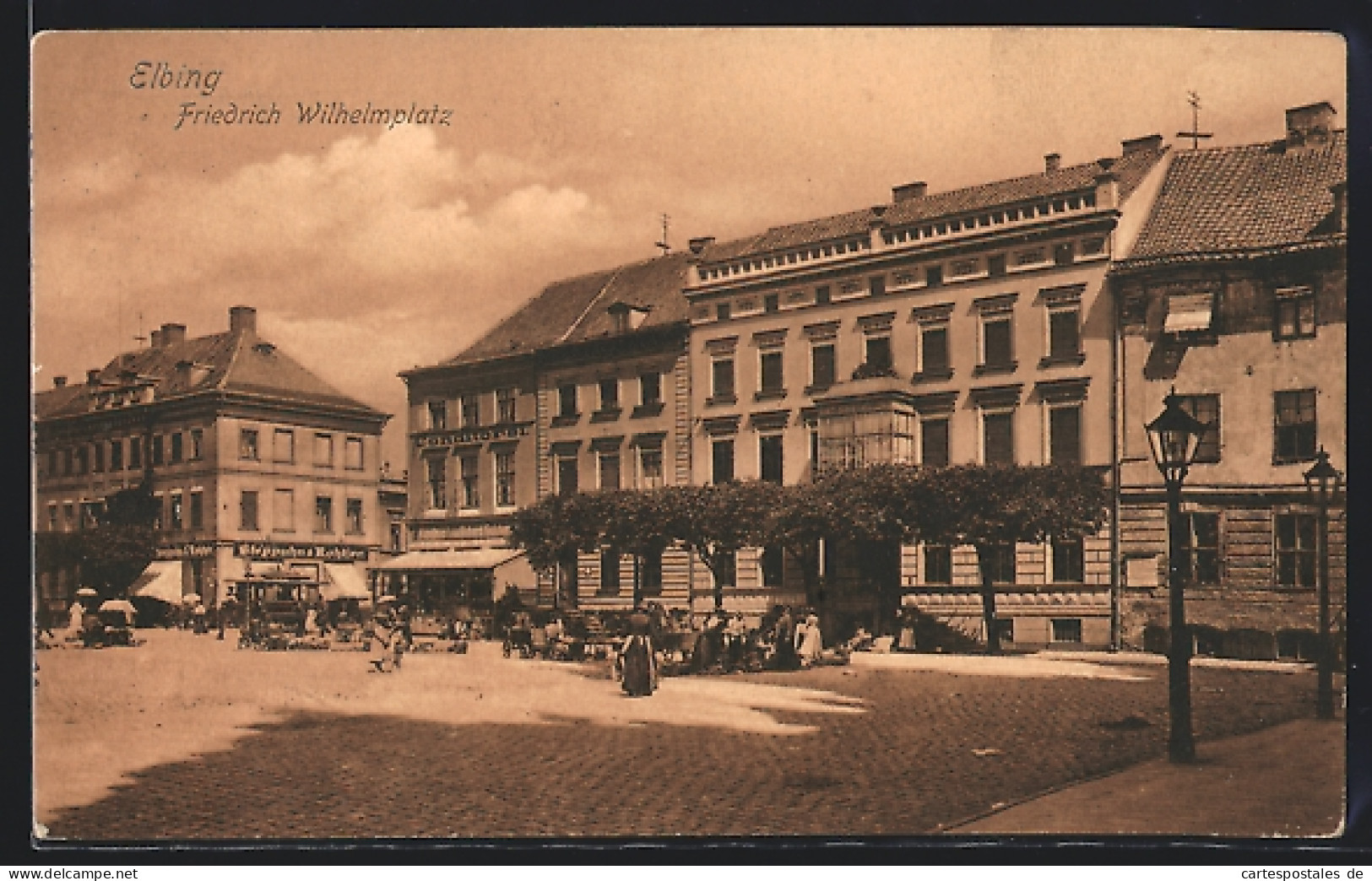 AK Elbing, Café-Conditorei Am Friedrich Wilhelmplatz  - Westpreussen