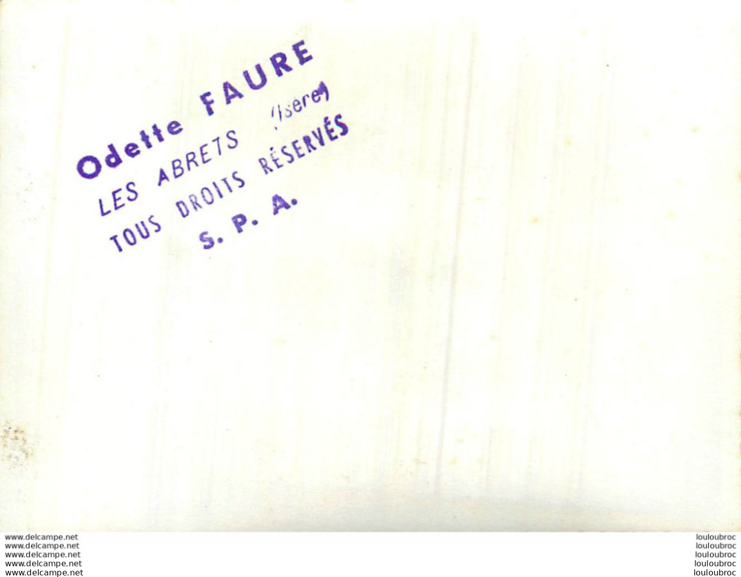 LES ABRETS ISERE LA FANFARE FETE COMMUNALE 1967  PHOTO ORIGINALE FAURE 12 X 8 CM B12 - Orte