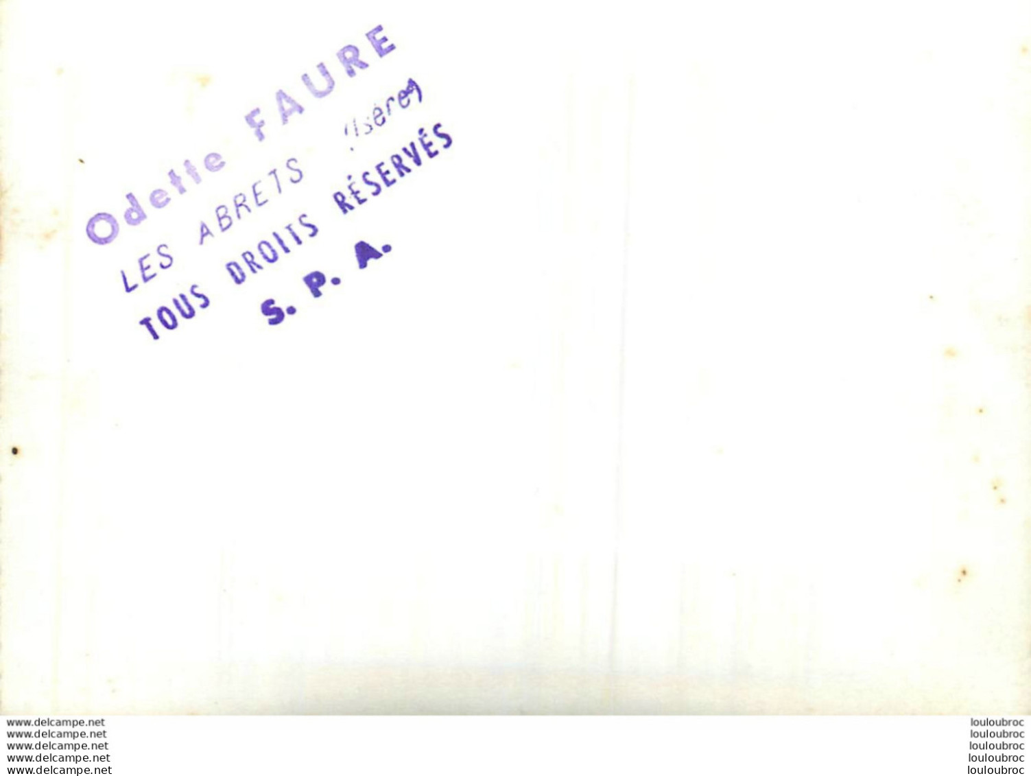 LES ABRETS ISERE LA FANFARE FETE COMMUNALE 1967  PHOTO ORIGINALE FAURE 12 X 8 CM B3 - Orte