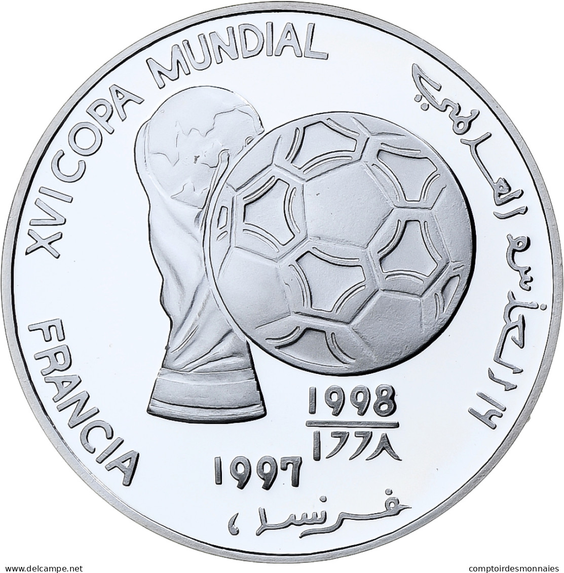 République Arabe Sahraouie Démocratique, 1000 Pesetas, World Cup France 1998 - Sahara Occidental