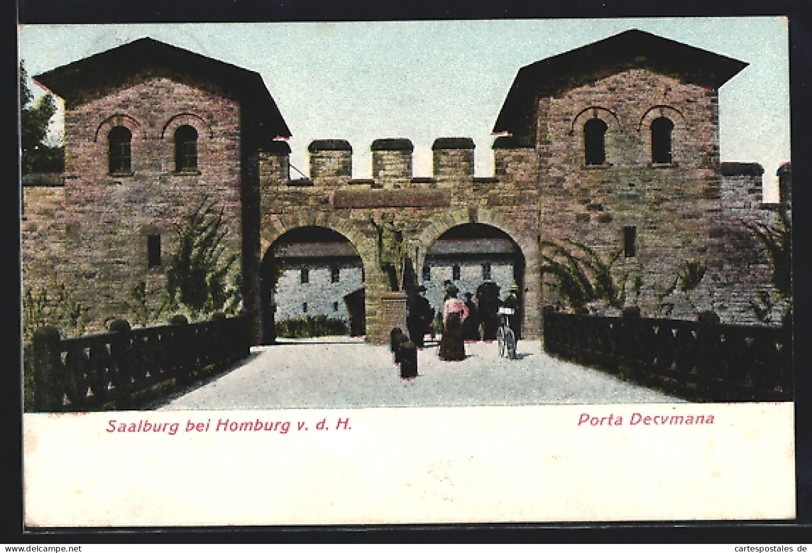 AK Saalburg Bei Homburg V. D. H., Porta Decumana  - Saalburg