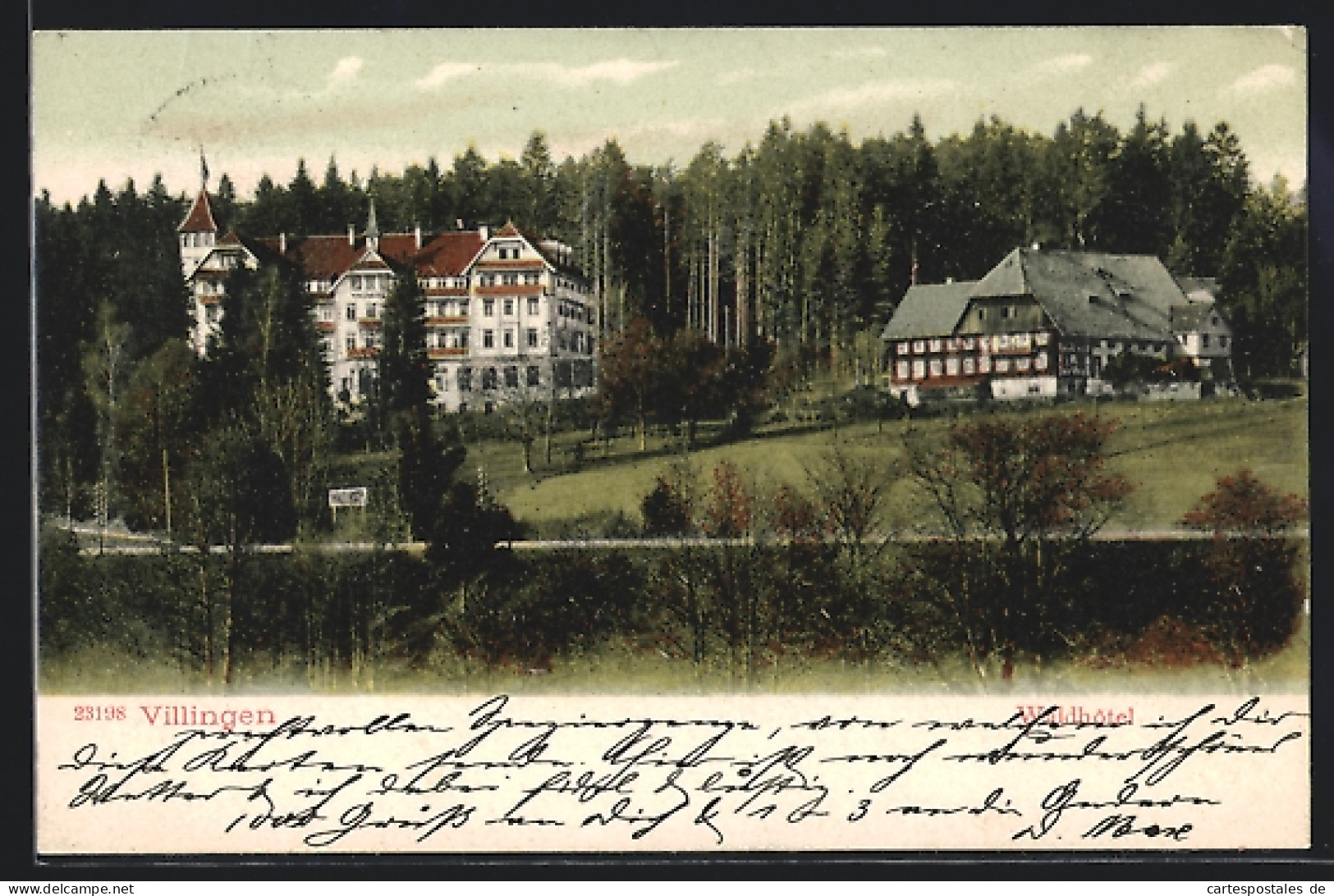 AK Villingen-Schwenningen, Blick Zum Waldhotel  - Villingen - Schwenningen