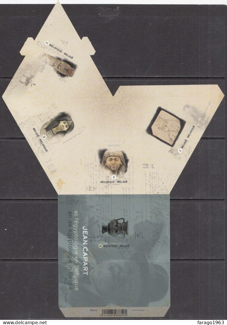 2022 Belgium Jean Capart Egypt Archaeology Relics FOLDABLE  Miniature Sheet MNH - Ungebraucht