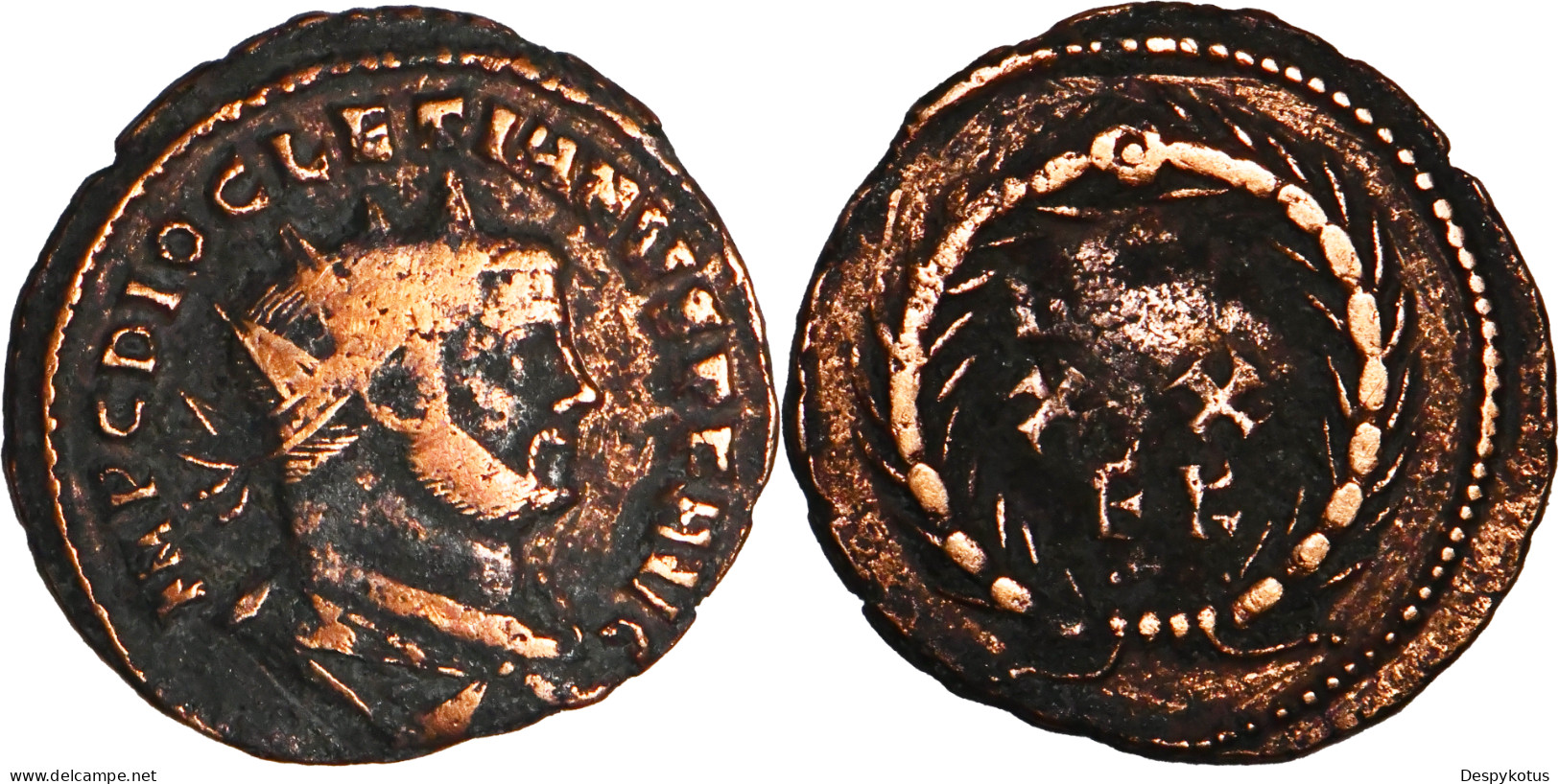 ROME - Neo Aurelianus - DIOCLETIEN - VOT/XX/FK - Carthage - RIC.37a - 19-166 - La Tétrarchie (284 à 307)