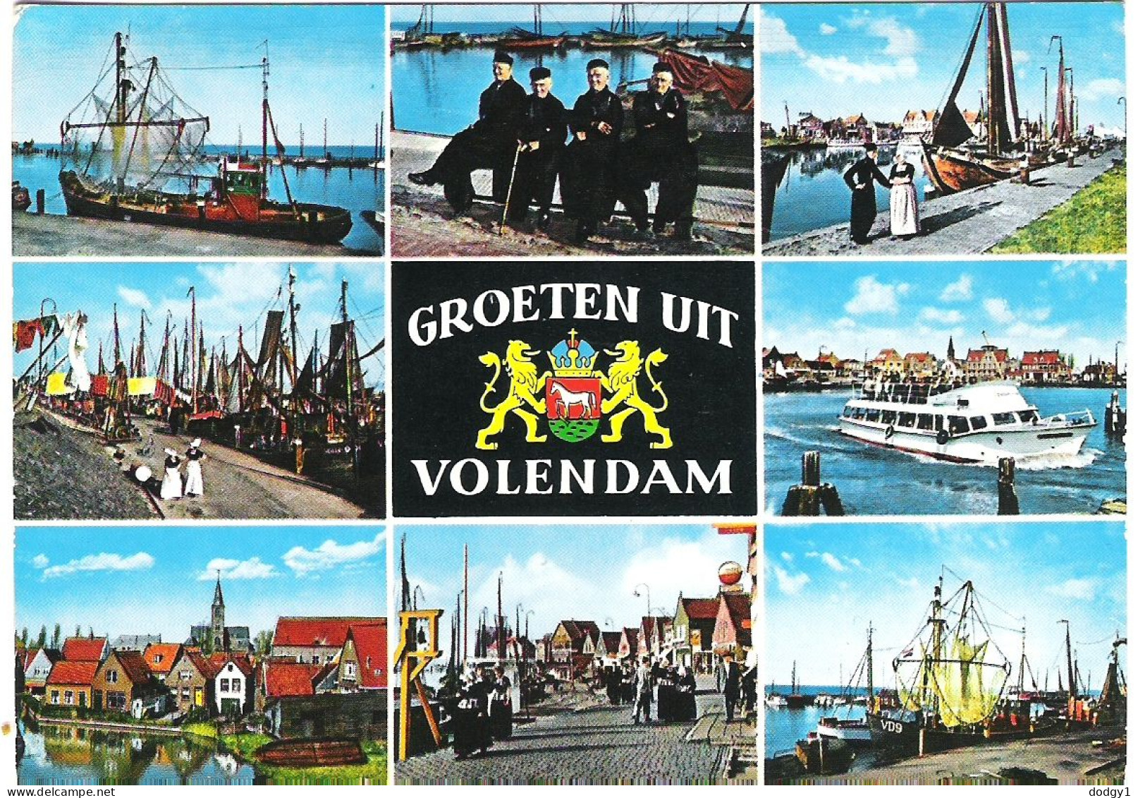 SCENES FROM VOLENDAM, HOLLAND. UNUSED POSTCARD Ms8 - Volendam