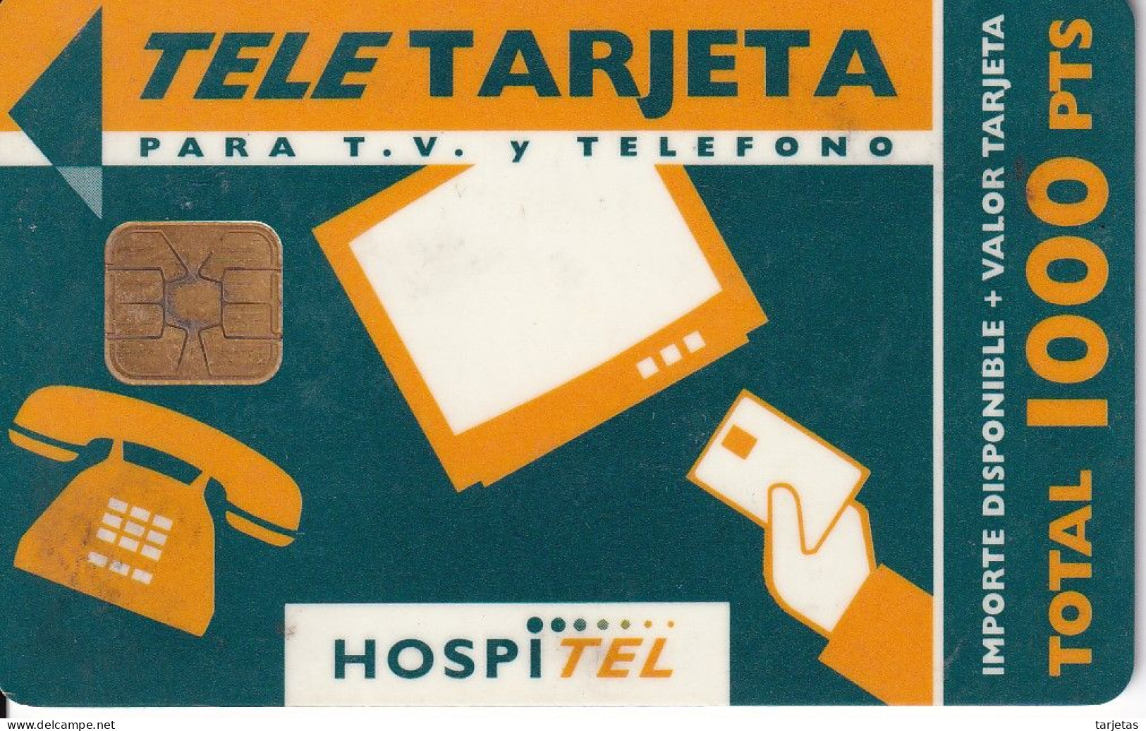ISN-008 TARJETA DE ESPAÑA DE ISERN DE 1000 PTAS - HOSPITEL DEL AÑO 1998 - Emisiones Básicas