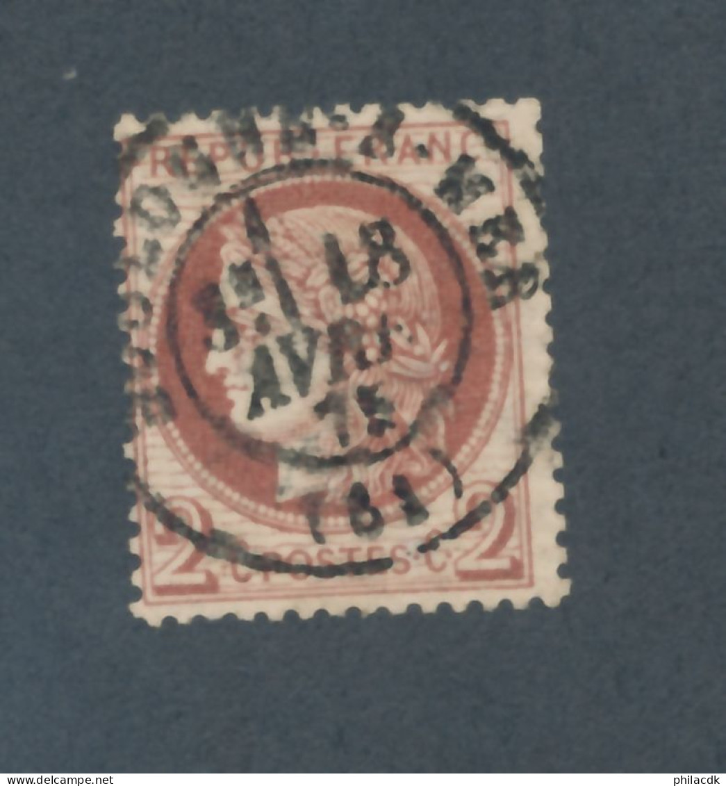 FRANCE - N° 51 OBLITERE AVEC CAD BOULOGNE SUR MER DU 18 AVRIL 1875 - COTE : 15€ - 1872 - 1871-1875 Cérès