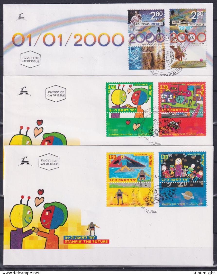 Israel FDC Lot Aus Jahrgang 2000 Als Ersttagsbrief #NO428 - Altri & Non Classificati