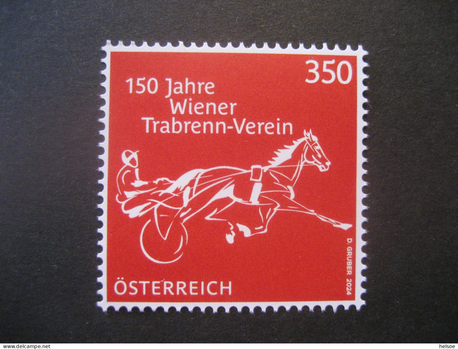 Österreich 2024/05- 150 Jahre Wiener Trabrenn-Verein, Nennwert 350 Ct. Ungebraucht - Ungebraucht