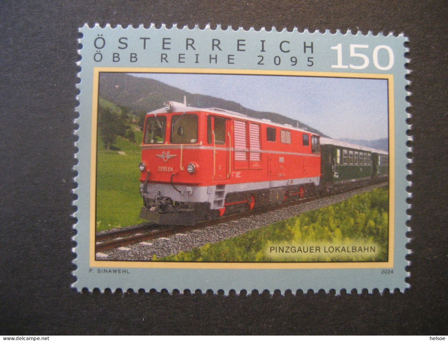 Österreich 2024/05- Pinzgauer Lokalbahn, Serie: Eisenbahnen, Nennwert 150 Ct. Ungebraucht - Unused Stamps
