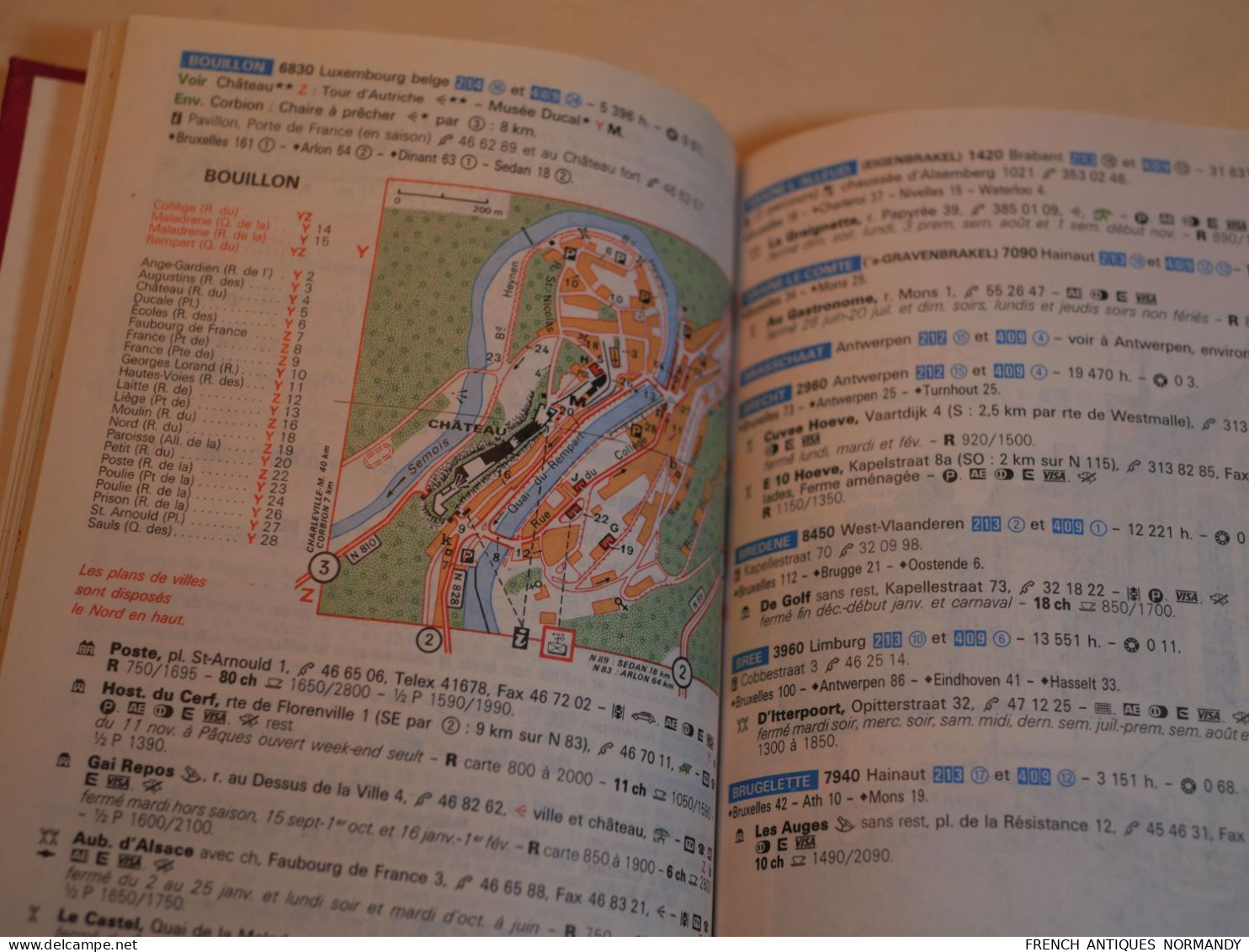 guide Michelin rouge BENELUX 1992 EPA24MICB92  Bel état d'usage, voir les photos Mais présente toujours très bien ...