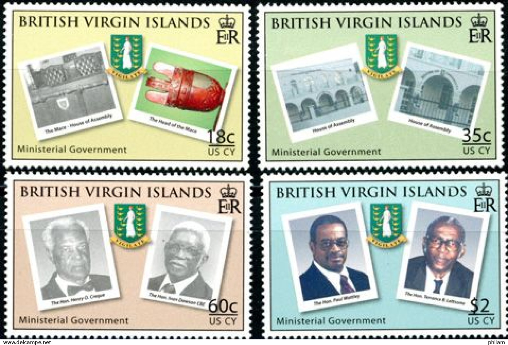 BRITISH VIRGIN 2008 - Gouvernement Ministériel - British Virgin Islands
