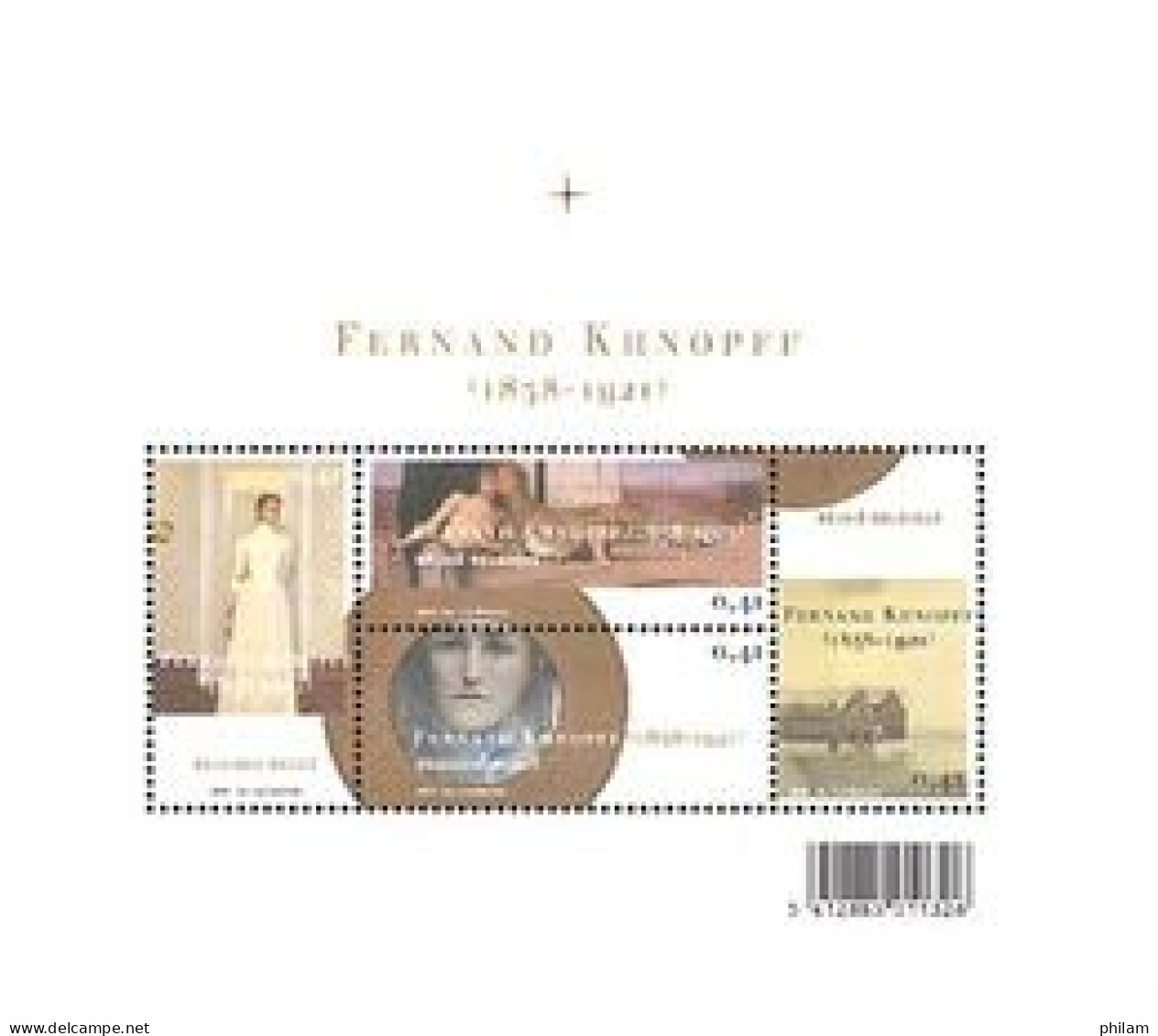 BELGIQUE 2004 - Fernand Khnopff - Peintre - Sculpteur - 1 BF - 1961-2001