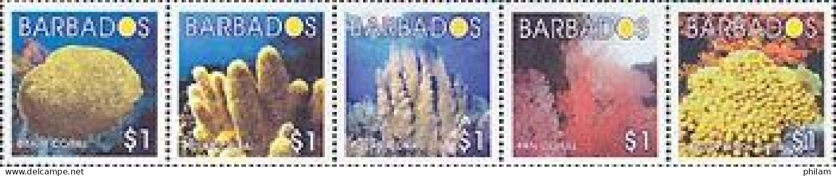 BARBADOS 2004 - Coraux - 5 V. - Barbados (1966-...)