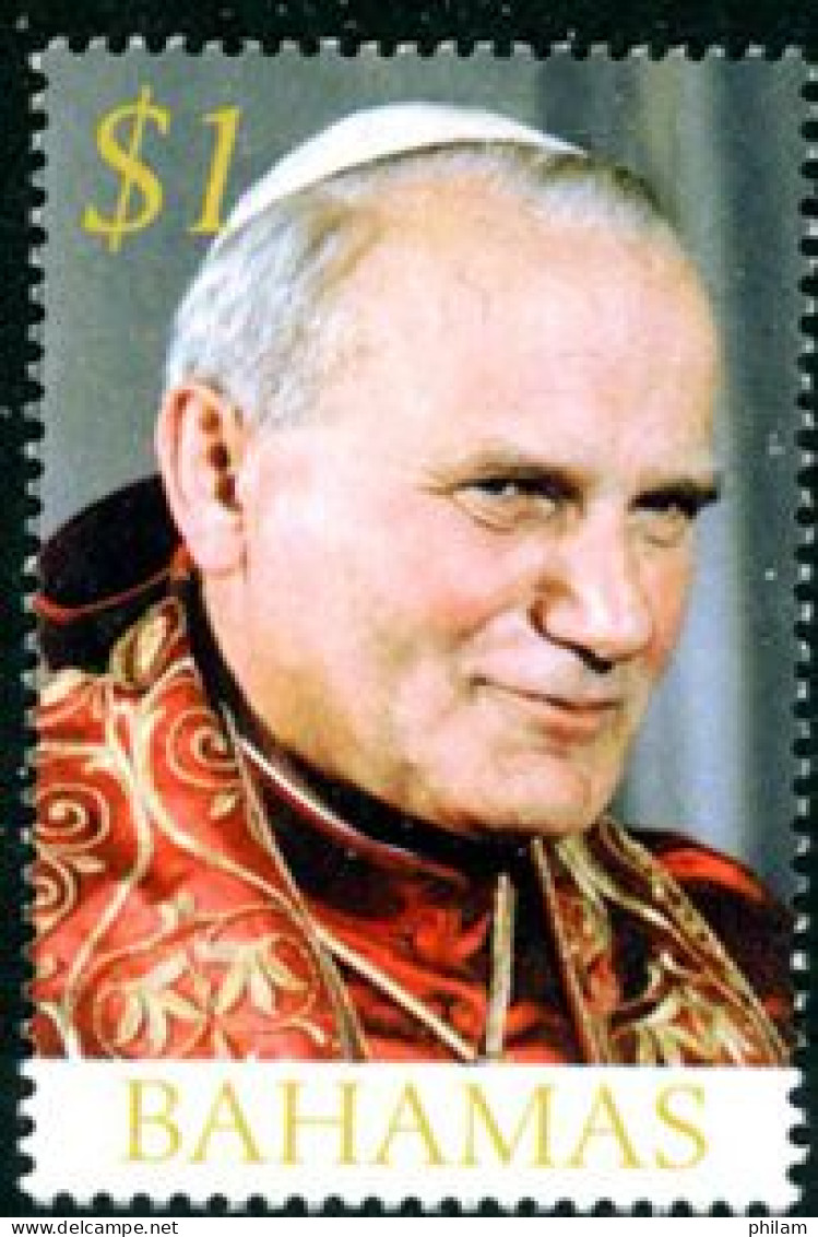 BAHAMAS 2005 - Pape Jean-Paul II - 1 V. - Bahamas (1973-...)