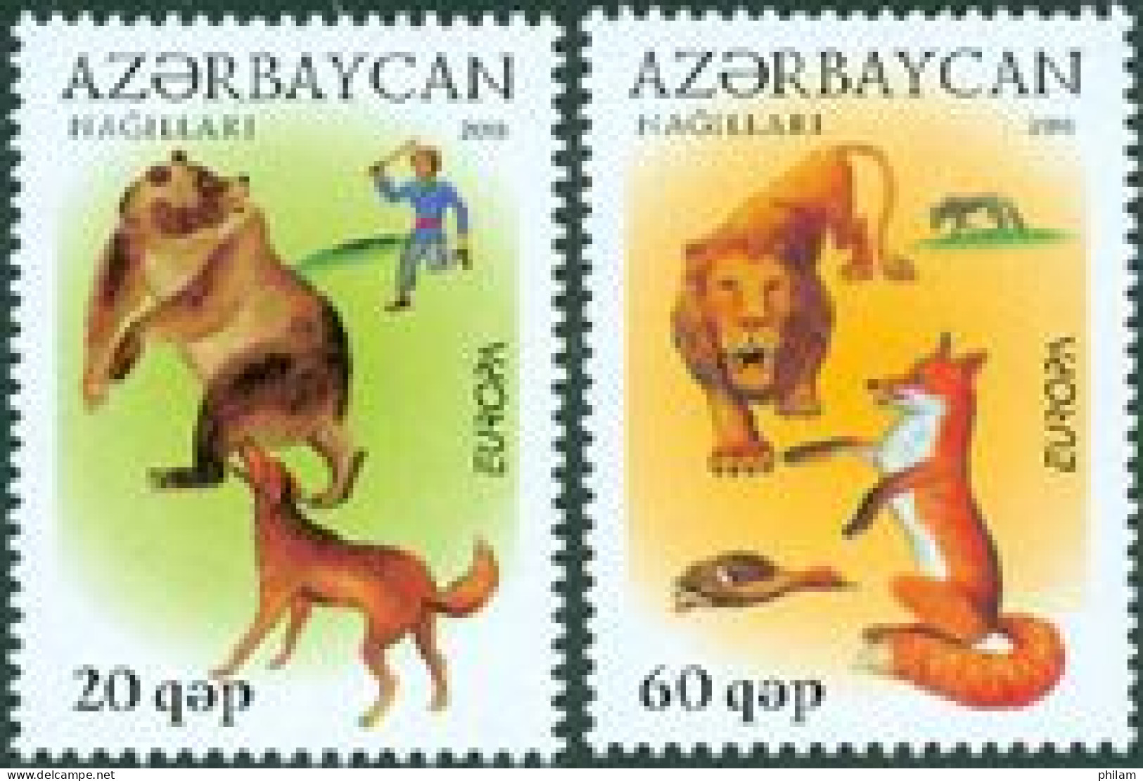 AZERBAIDJAN 2010 - Europa - Livres Pour Enfants - 2 V.  - Azerbaijan