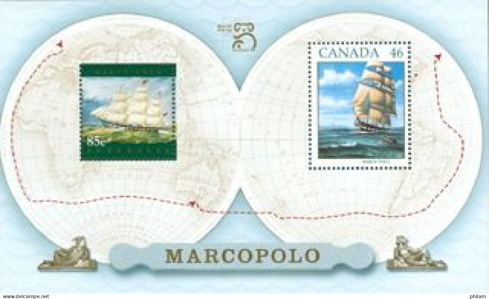 AUSTRALIE 1999 - Marcopolo - ém. Avec Le Canada - BF - Mint Stamps