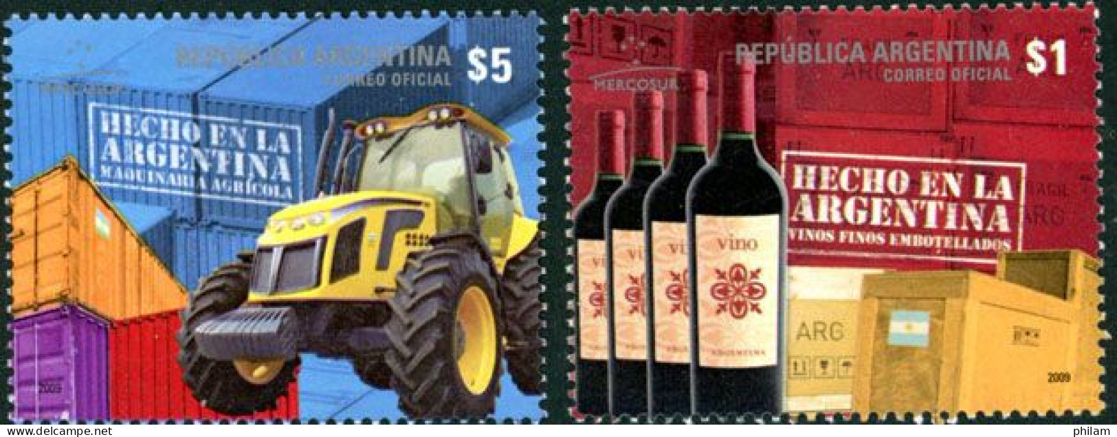ARGENTINE - 2009 - Produits D'exportation - 2 V. - Unused Stamps
