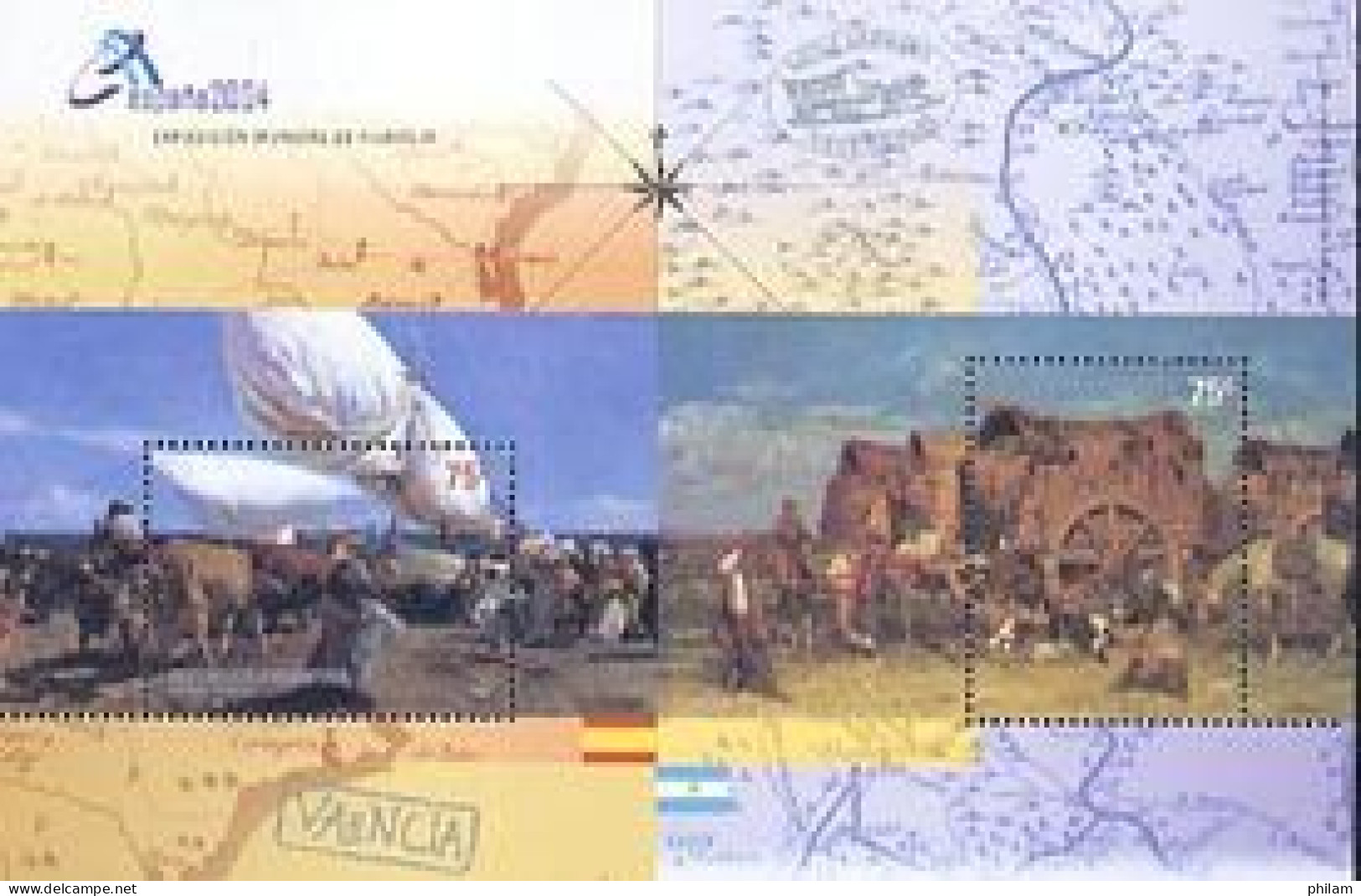ARGENTINE 2004 - Espana 2004 - Messageries Argentines - BF  - Unused Stamps