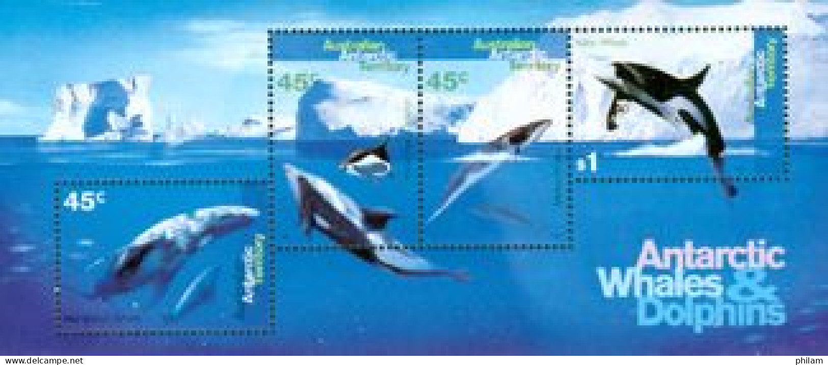 AAT - ANTARCTIQUE AUSTRALIEN - 1995 - Baleines Et Dauphins - BF - Unused Stamps