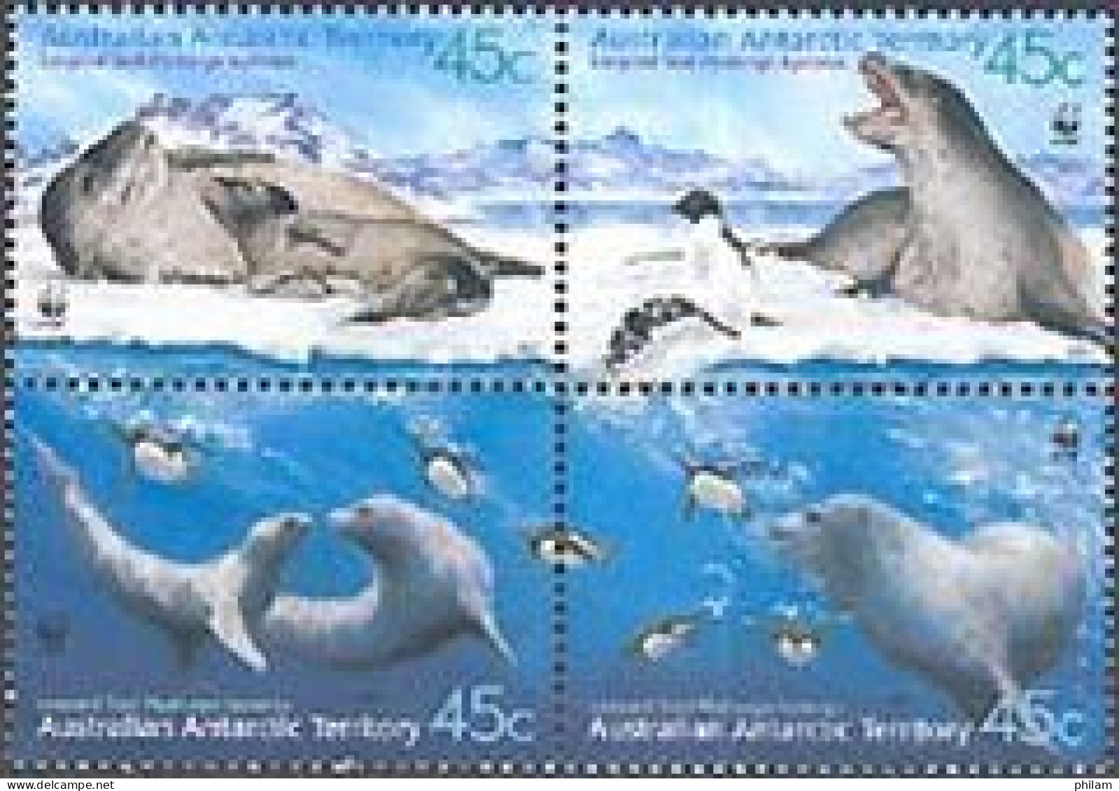 ANTARCTIQUE AUSTRALIEN 2001 - W.W.F. - Léopard Des Mers - Unused Stamps