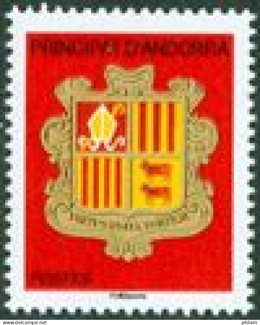 ANDORRE FRANCAIS  - 2010 - Blason TVP -  Fond Rouge - 1 V. - Ongebruikt