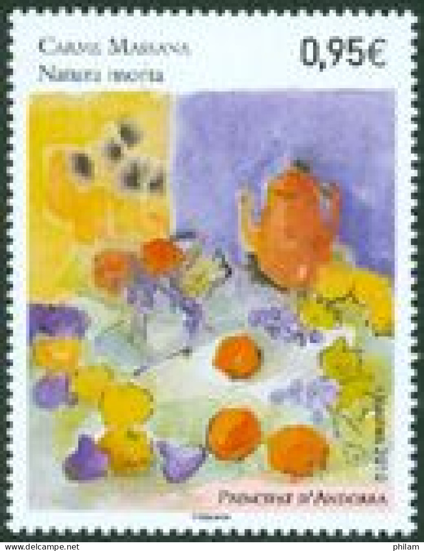 ANDORRE FRANCAIS  - 2010 - Nature Morte Par Carme Massana - 1 V. - Nuevos