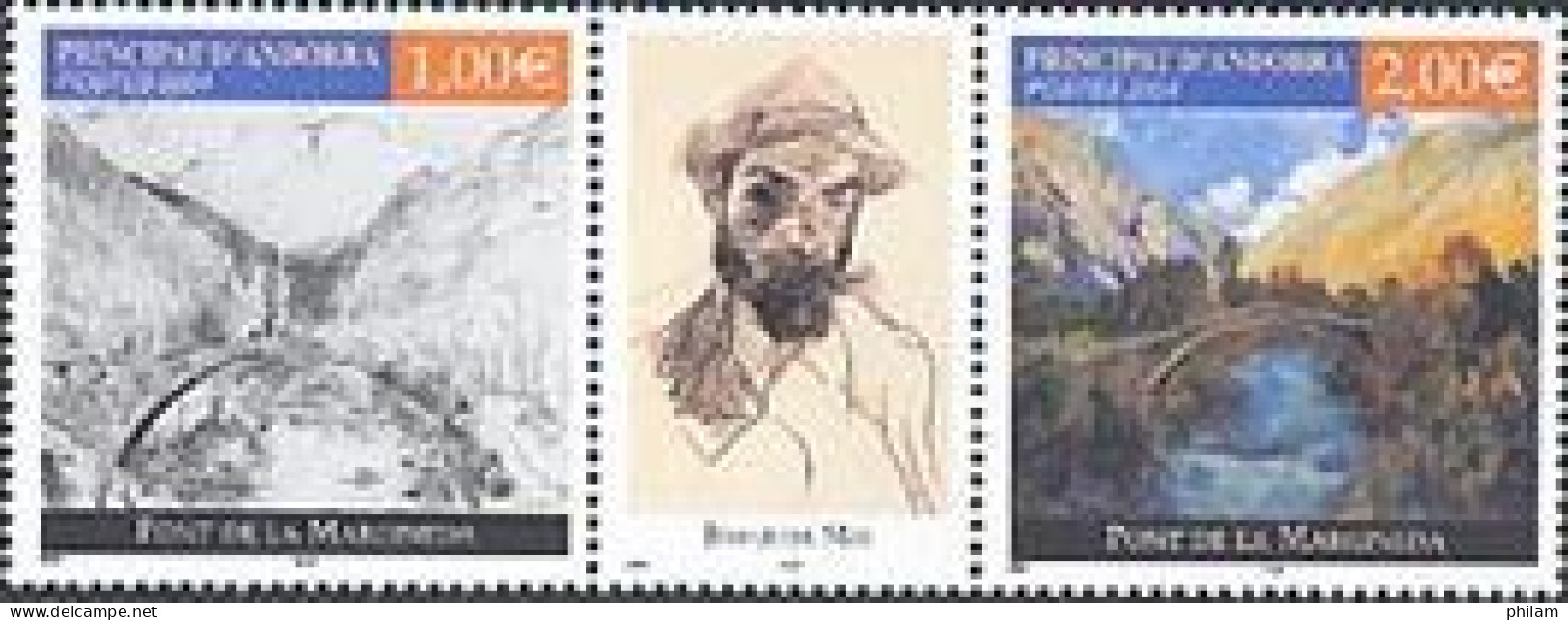 ANDORRE FRANCAIS 2004 - Pont De La Marginada - Joachim Mir - 2 V. - Unused Stamps