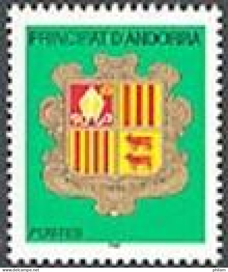 ANDORRE FRANCAIS 2003 - Armoiries - TVP Vert - 1 V. - Unused Stamps