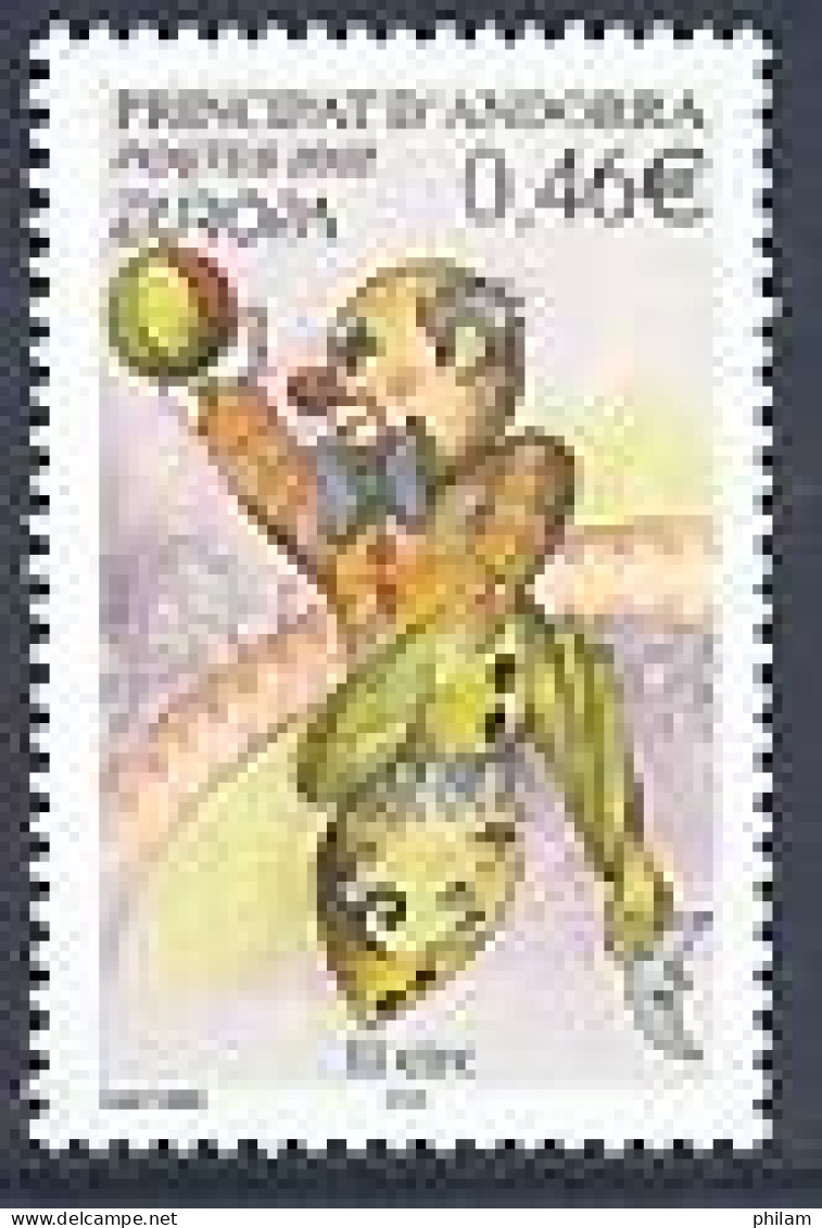 ANDORRE FRANCAIS 2002 - Europa- Le Cirque - 1 V. - Unused Stamps