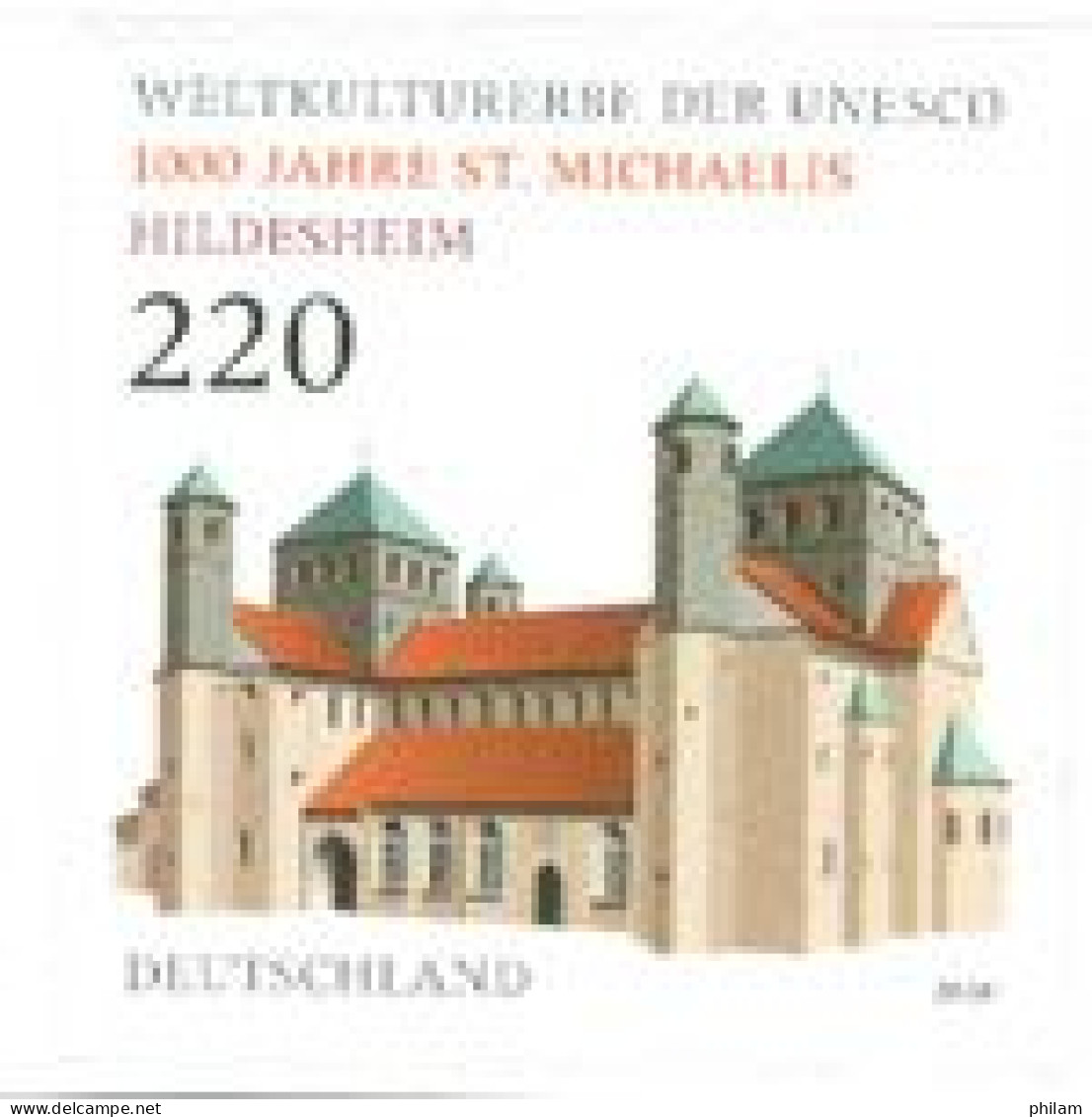 ALLEMAGNE  - 2010 -  Eglise St Michael D'Hildesheim - Adhésif - 1 V. - Unused Stamps