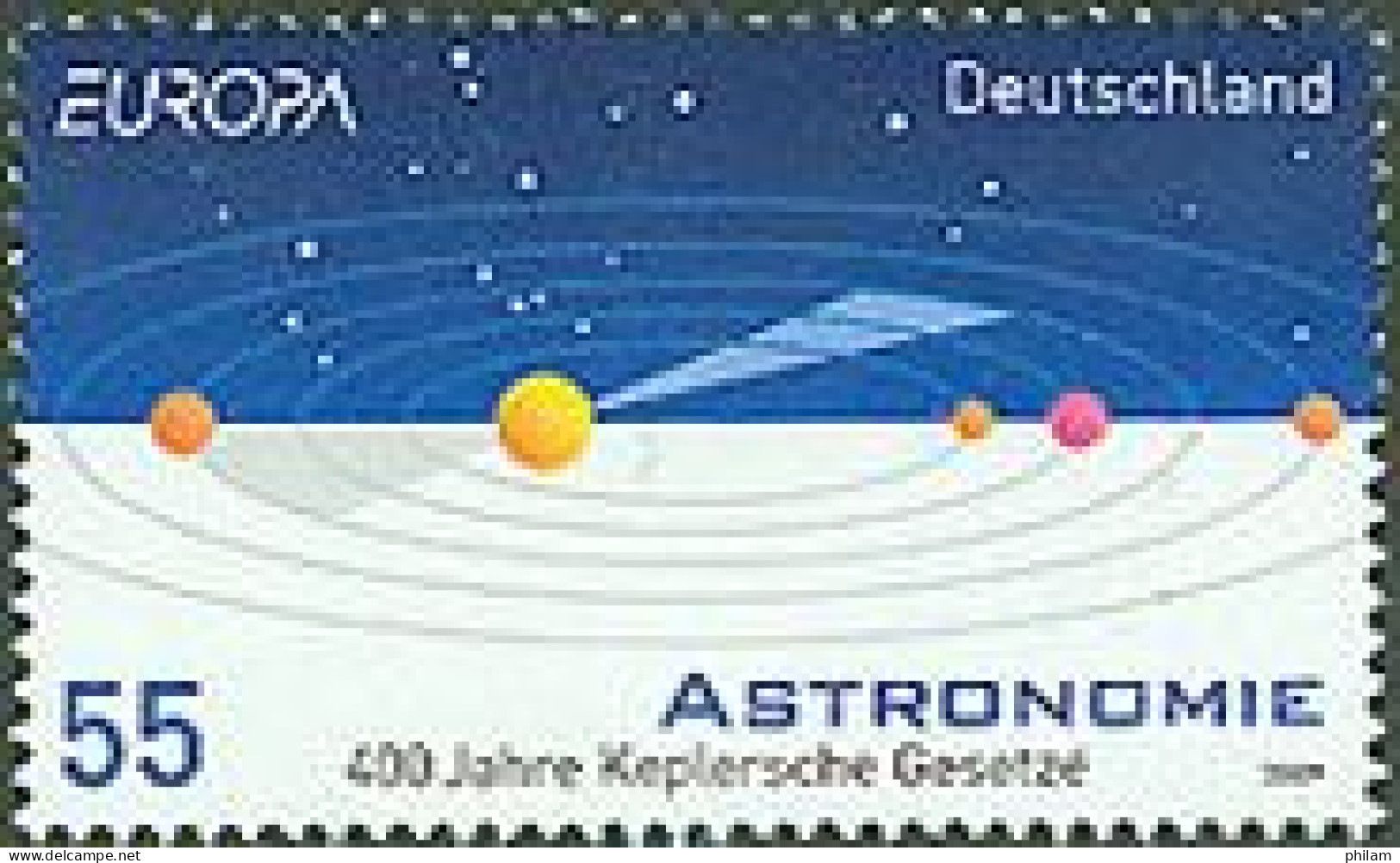 ALLEMAGNE - 2009 - Europa - L'astronomie - 1 V. - Unused Stamps