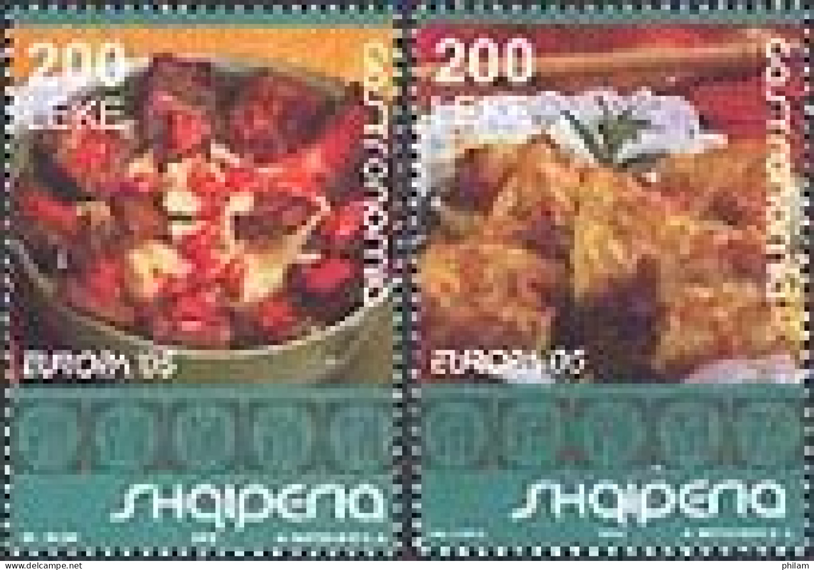 ALBANIE 2005 - Europa - La Gastronomie -  2 Timbres - Albanien